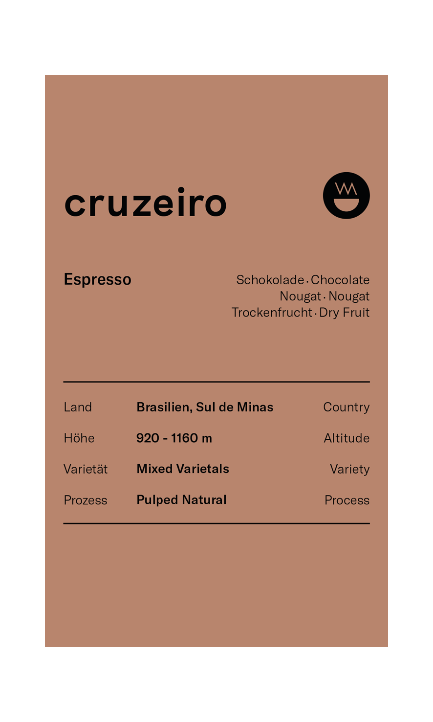 Neues Schwarz Cruzeiro Espresso