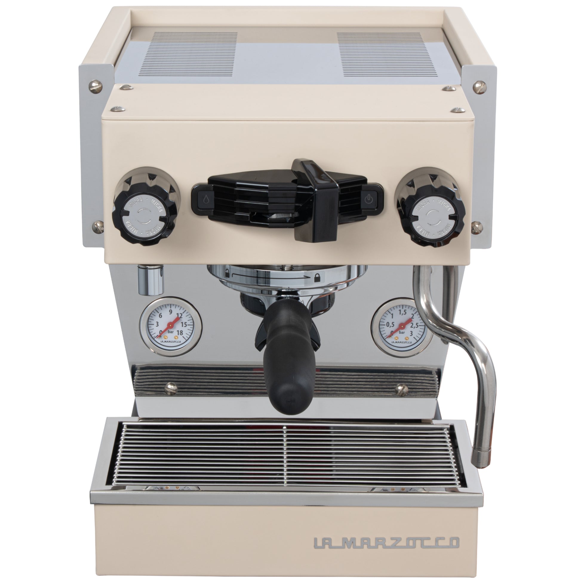 La Marzocco Linea Micra in cream in der Frontansicht