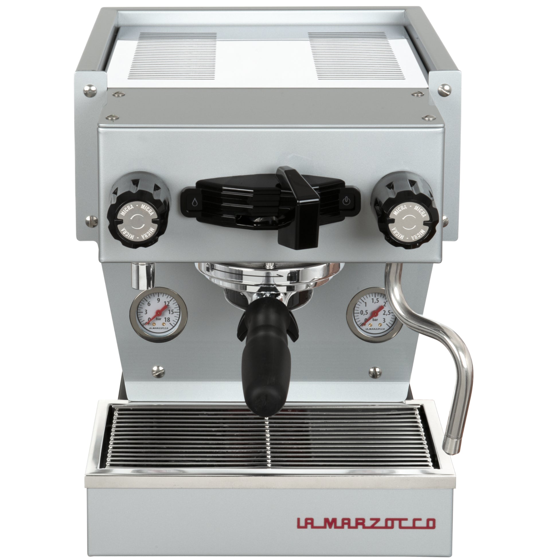 La Marzocco Linea Micra in grau in der Frontansicht