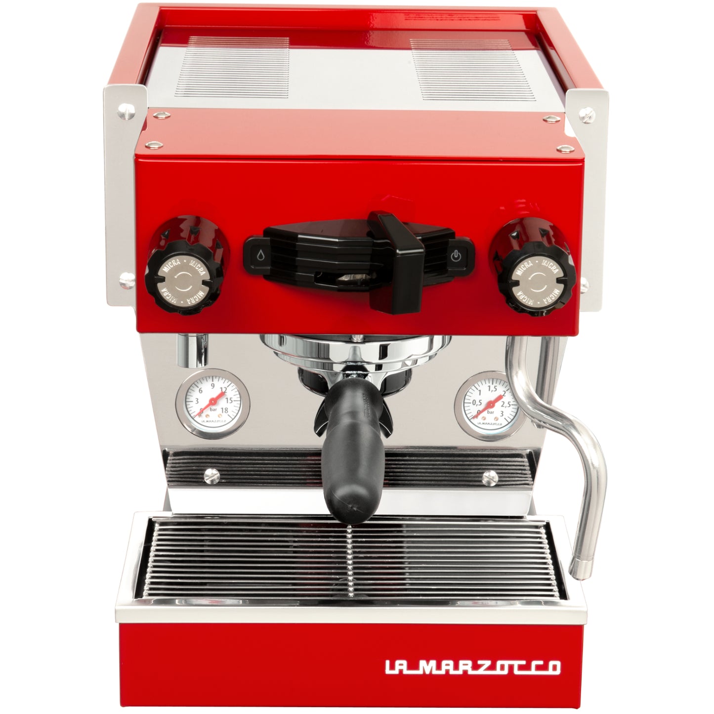 La Marzocco Linea Micra in rot in der Frontansicht