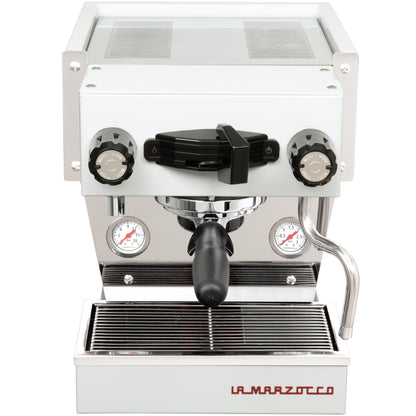 La Marzocco Linea Micra in weiss in der Frontansicht