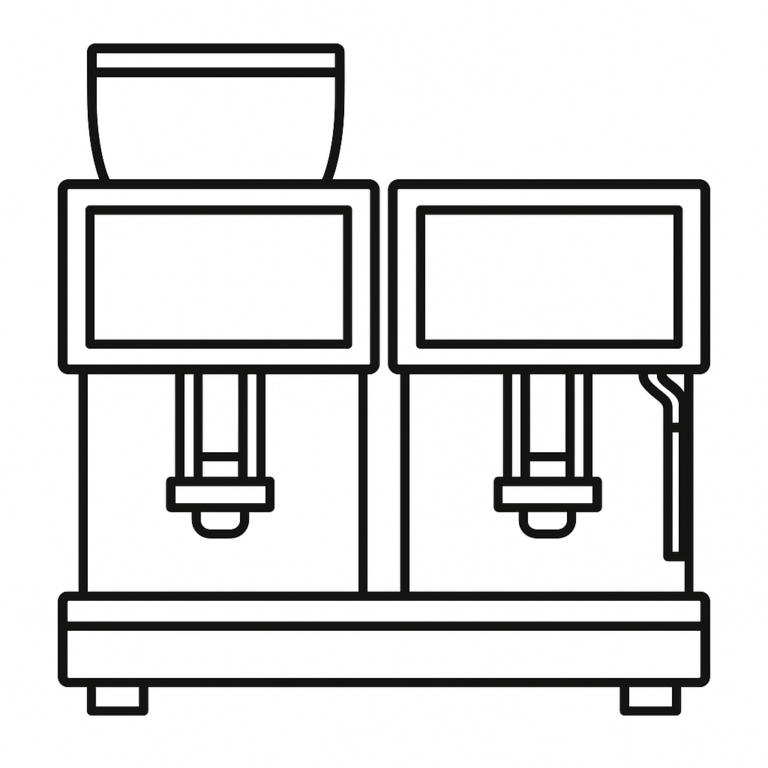 Frontansicht Eversys Enigma 2D Minimalistisch 2 Ausläufe 2 Displays Icon